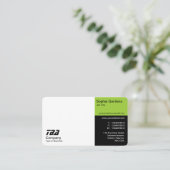 3分 – 白、火星の緑と黒 名刺 (スタンド正面)