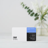 3分 – 白、赤ちゃん青、黒 名刺 (スタンド正面)