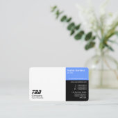 3分 – 白、赤ちゃん青、黒 名刺 (スタンド正面)