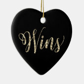 *~* 3勝スコティ金ゴールドグリッターハートラブオーナメント セラミックオーナメント (右)