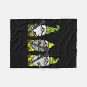 3北欧格言ラクロストムテラックスプレイヤーメン フリースブランケット (正面(横))