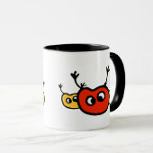 3匹のかわいい虫 マグカップ (正面右)