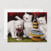 3匹のすてきな子ネコ シーズンポストカード (正面/裏面)