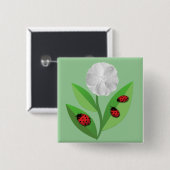 3匹のてんとう虫 缶バッジ (正面&裏面)