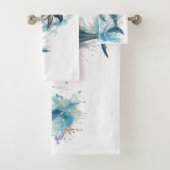 3匹のイルカが水から飛び出す バスタオルセット (インサイチュ)