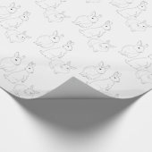 3匹のウサギ ラッピングペーパー (角)