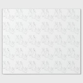 3匹のウサギ ラッピングペーパー (フラット)