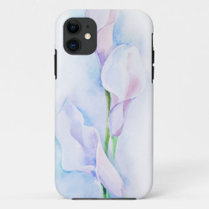 3匹のオランダカイウが付いている水彩画 iPhone 11 ケース