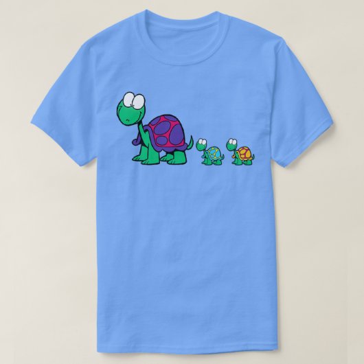 3匹のカメ Tシャツ (デザイン正面)
