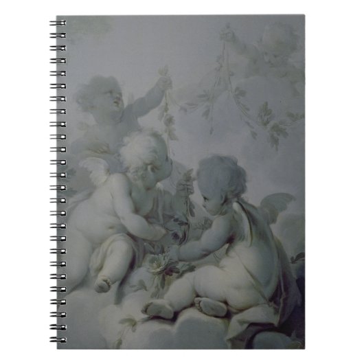 3匹のキューピッド、c.1775 ノートブック (正面)