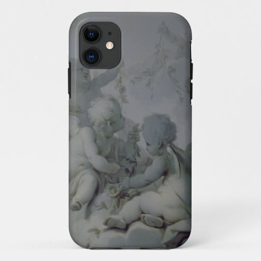 3匹のキューピッド、c.1775 Case-Mate iPhoneケース (裏面)