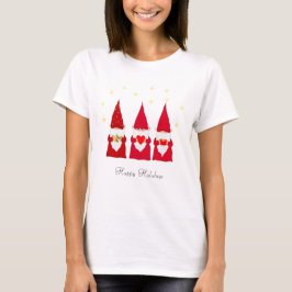 3匹のクリスマスノームと星 Tシャツ