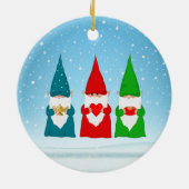 3匹のクリスマスノーム セラミックオーナメント (裏面)