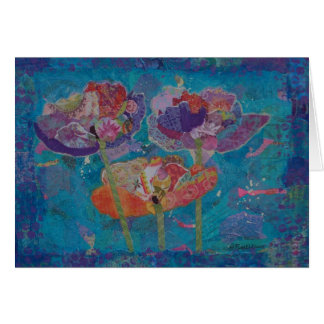 3匹のケシのコラージュ