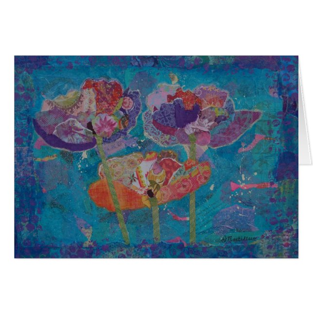 3匹のケシのコラージュ (正面横)