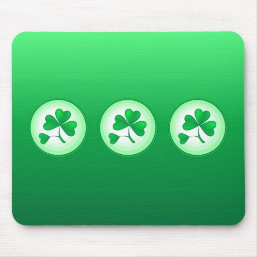 3匹のシャムロック マウスパッド (正面)