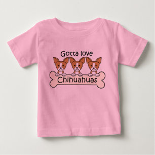 3匹のチワワ ベビーTシャツ