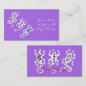 3匹のトカゲのThunder_Coveの南西スタイル 名刺 (正面/裏面)