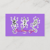 3匹のトカゲのThunder_Coveの南西スタイル 名刺 (裏面)