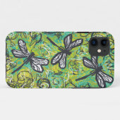 3匹のトンボ、iphone 5のための芸術の場合 Case-Mate iPhoneケース (裏面(横))