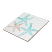 3匹のヒトデのティール(緑がかった色)およびタン タイル (側面)