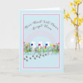 3匹のペットのペットに対する思い込みカード カード (黄色い花)