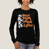 3匹のラマ サングラスを重ねたNot+Our+Probllama トライブレンドＴシャツ (正面)