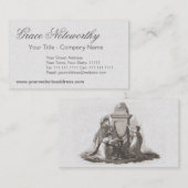 3匹の優美/3匹のムーサの古典ギリシャ語 名刺 (正面/裏面)