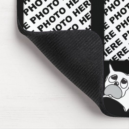 3匹の写真のマウスパッドの白犬を加えて下さい マウスパッド (コーナー)