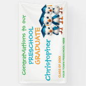 3匹の子ガチョウの就学前卒園パーティー 横断幕 (縦)