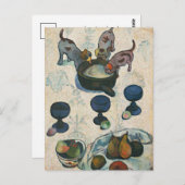 3匹の子犬と一緒に生きる | ポール・ゴーギン ポストカード (正面/裏面)