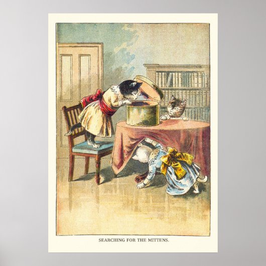 3匹の子猫と出会うミトンたちを探す ポスター (正面)