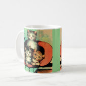 3匹の子猫 コーヒーマグカップ (正面左)