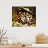 3匹の子猫 ポスター (キッチン)