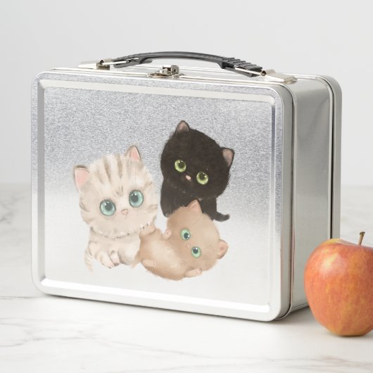 3匹の子猫 メタルランチボックス (インサイチュ)