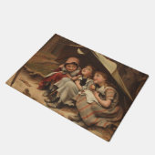 3匹の子猫(Joseph Clark) ドアマット (アングル)