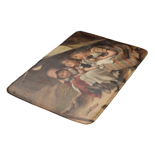 3匹の子猫(Joseph Clark) バスマット (アングル)