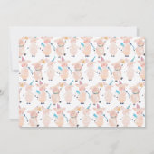 3匹の子豚と悪い狼, 男の子の3歳誕生日パーティー 招待状 (裏面)