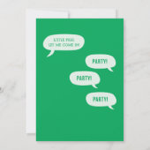 3匹の子豚の3歳の誕生日パーティー招待状 招待状 (裏面)