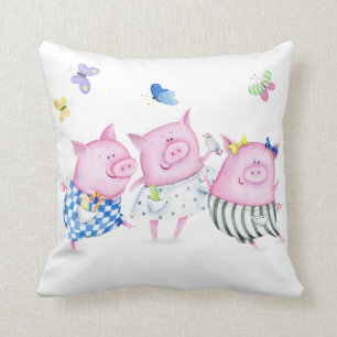 3匹の小さいブタの枕 クッション