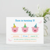 3匹の小さいブタ 招待状 (スタンド正面)