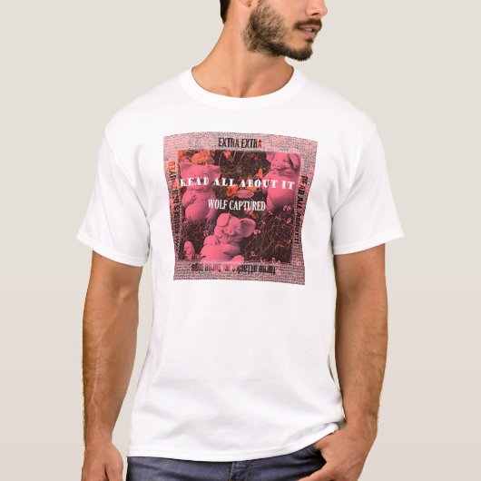 3匹の小さいブタ Tシャツ (正面)