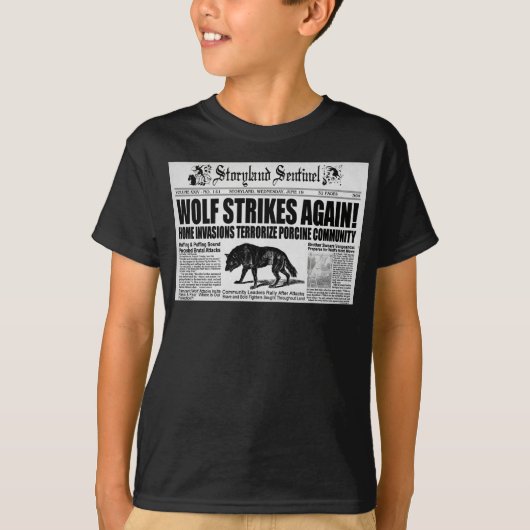 3匹の小さいブタ Tシャツ (正面)