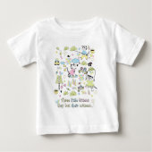 3匹の小さい子ネコのTシャツ ベビーTシャツ (正面)