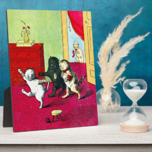 3匹の小さい子ネコ フォトプラーク