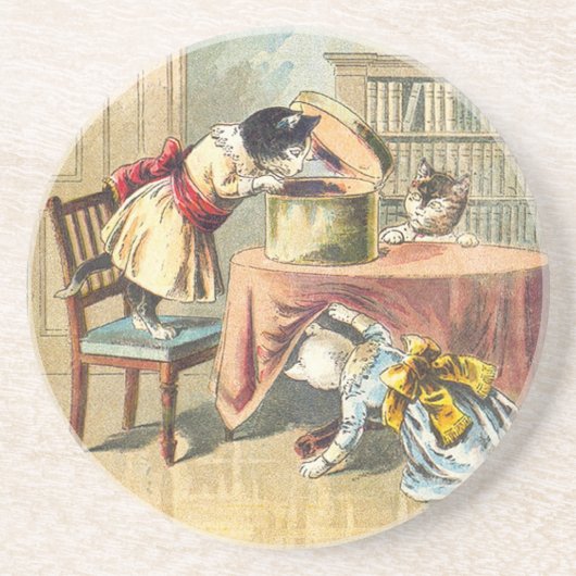 3匹の小さい子ネコ: ミトンを捜すこと コースター (正面)