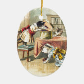 3匹の小さい子ネコ: ミトンを捜すこと セラミックオーナメント (正面)