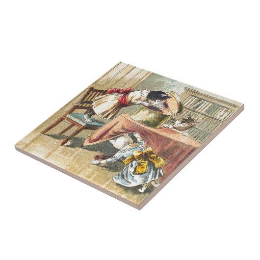 3匹の小さい子ネコ: ミトンを捜すこと タイル (側面)