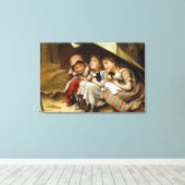 「3匹の小さな子猫」 キャンバスプリント (インサイチュ (ウッドフロア))