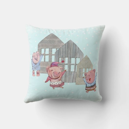 3匹の小さな豚 クッション (裏面)